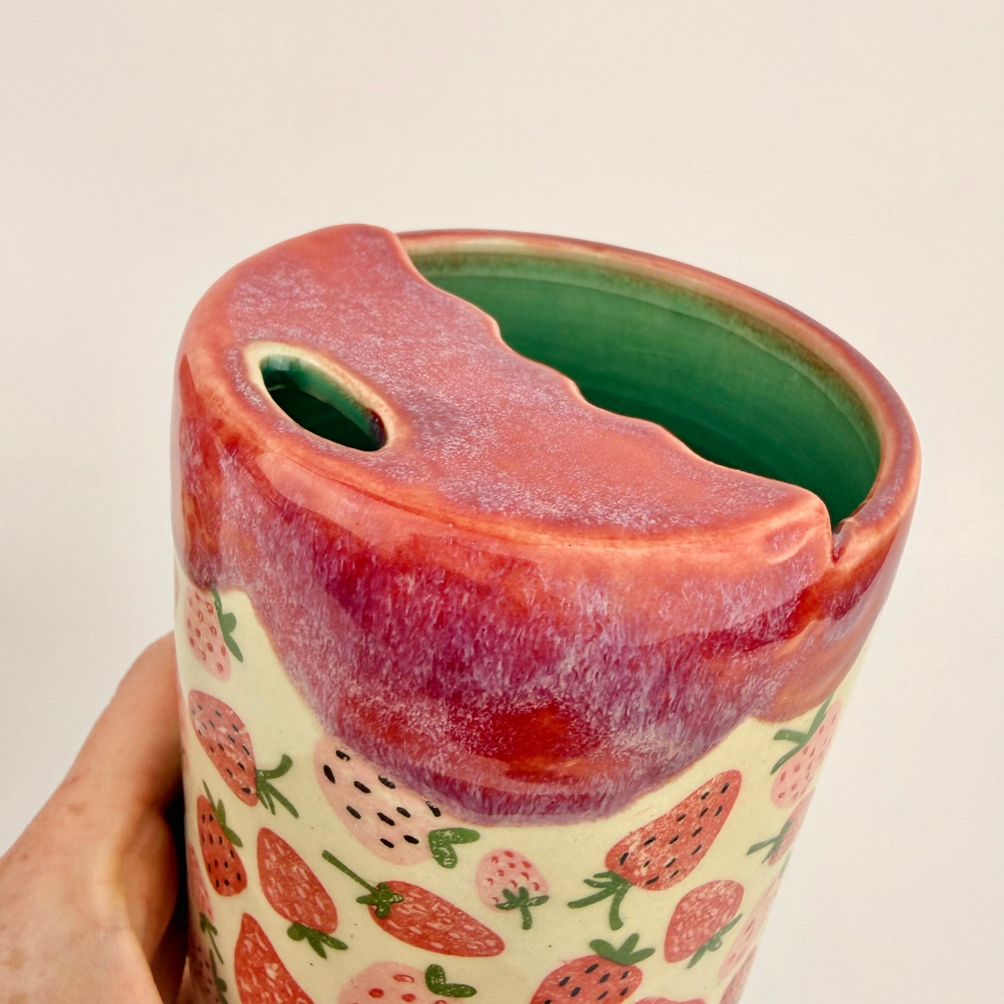 Straight Strawberry Sippy Cup