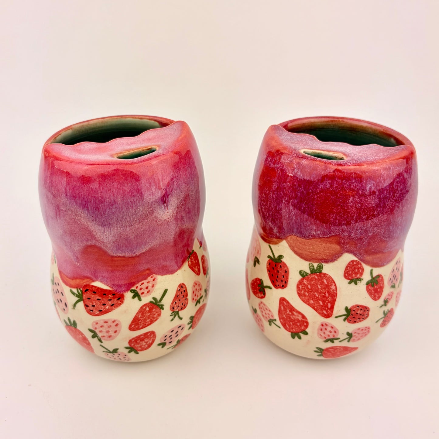 Curvy Strawberry Sippy Cup