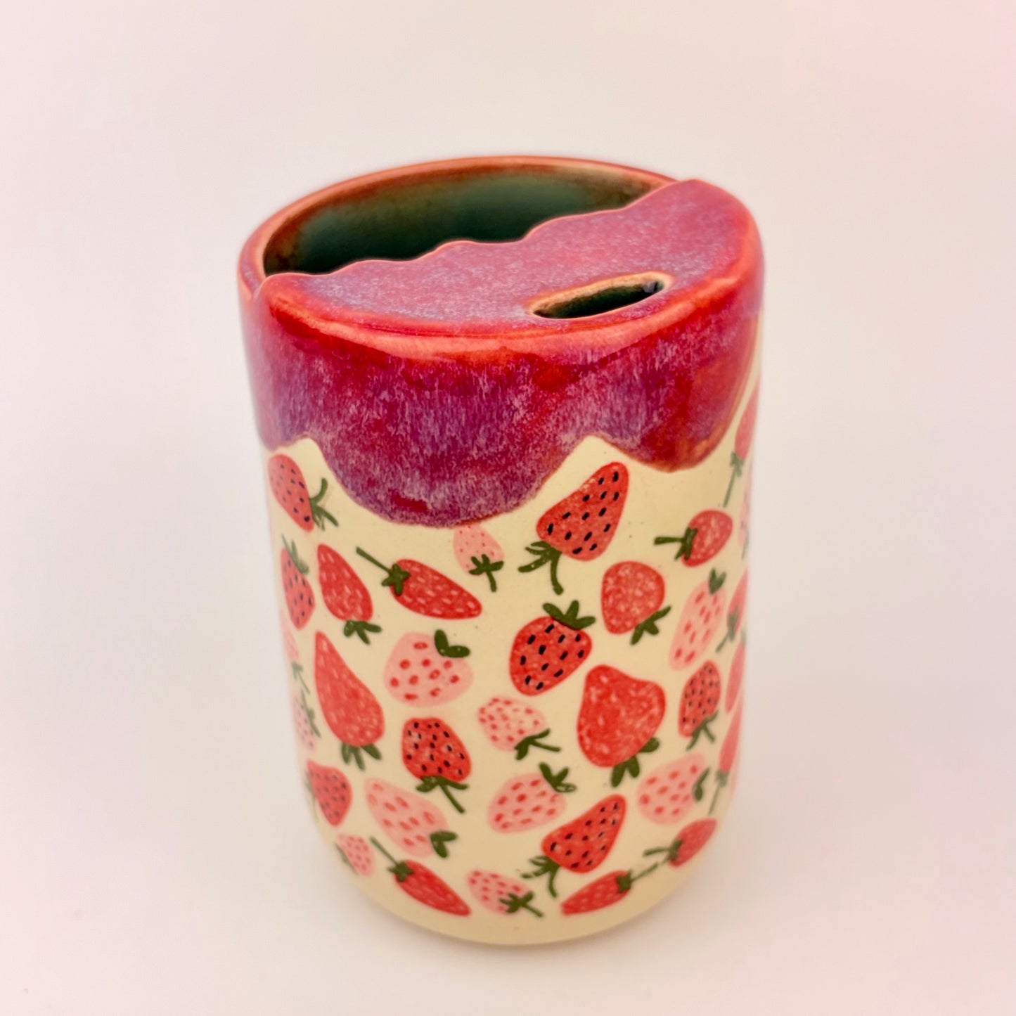 Straight Strawberry Sippy Cup