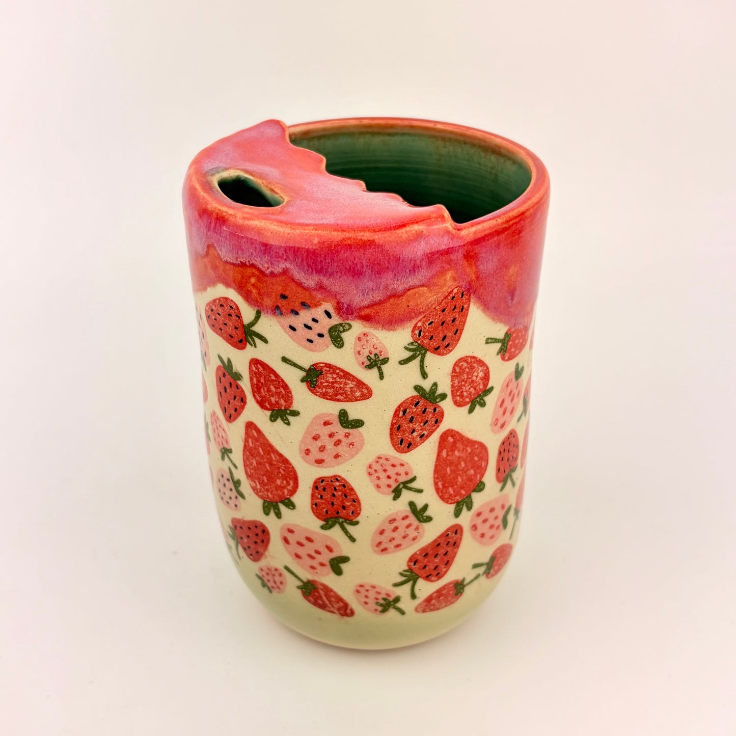 Straight Strawberry Sippy Cup