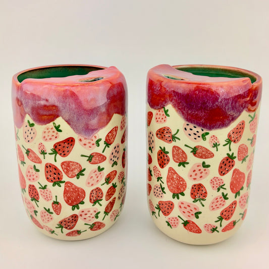 Straight Strawberry Sippy Cup