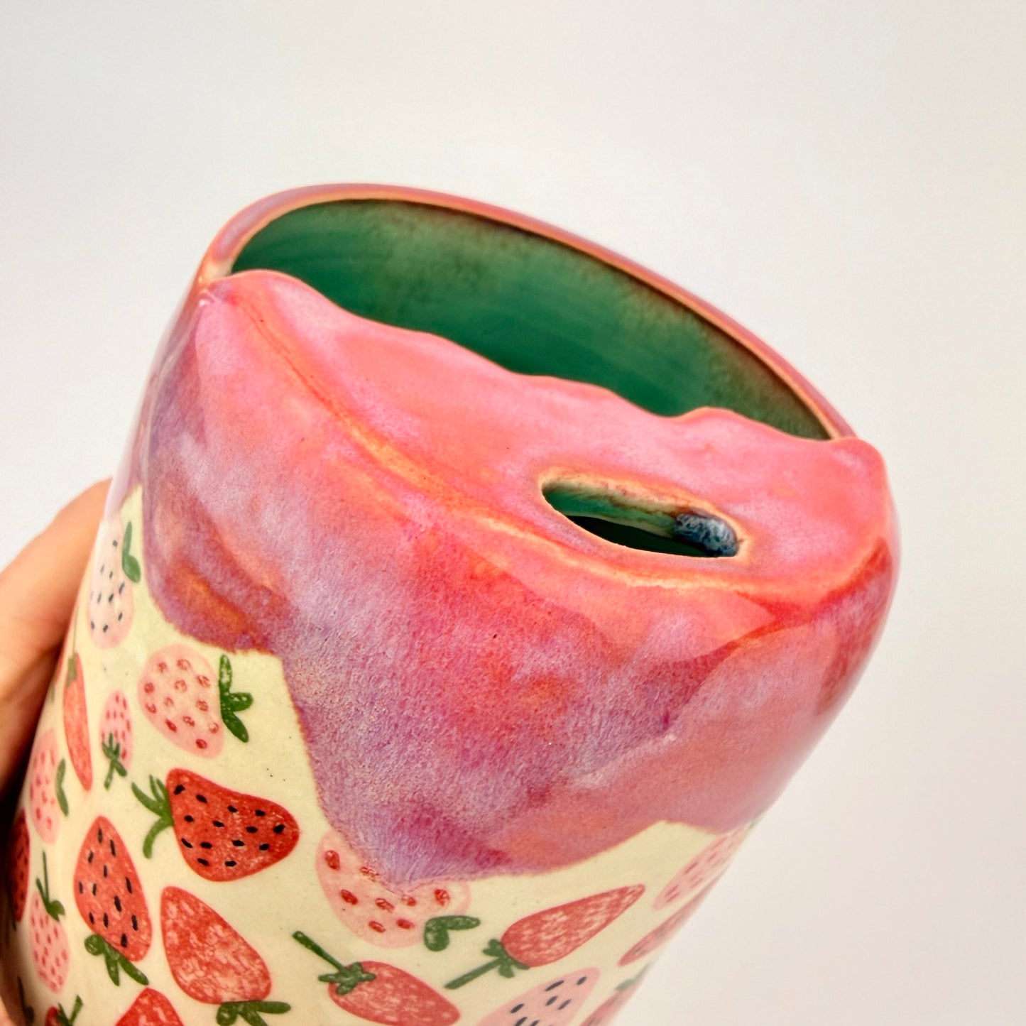 Straight Strawberry Sippy Cup